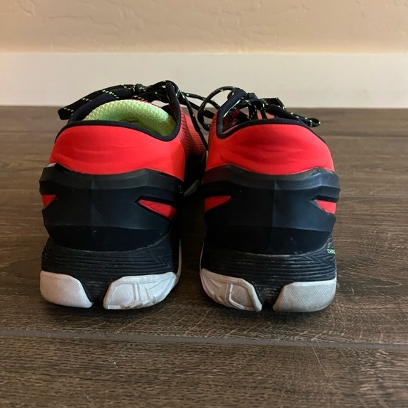 Under Armour Curry 2 Low “Energy” - Men’s Size 11.5, Rocket Red/Black - Picture 4 of 8